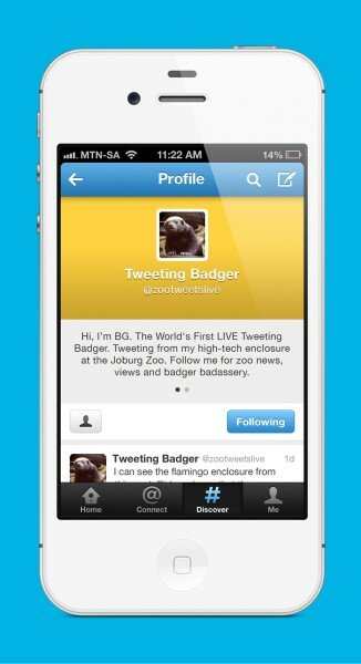 Badger adds his voice to Twitter