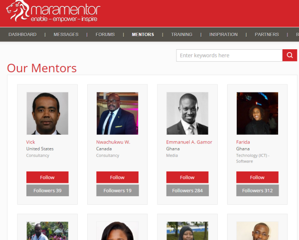 New online platform Mara Mentor, to bridge the gap between mentors and entrepreneurs